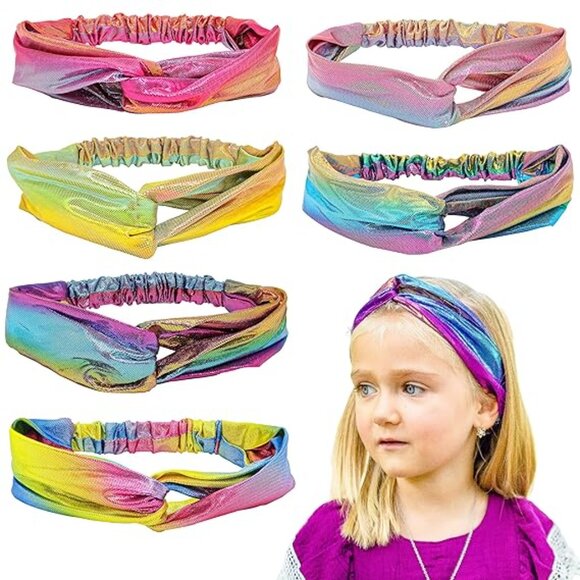 6 Mermaid Knotted Headbands Set Frog Sac NWOT - Picture 1 of 4